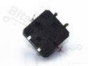 Microswitch drukknop (maakcontact) 12x12mm met LED blauw